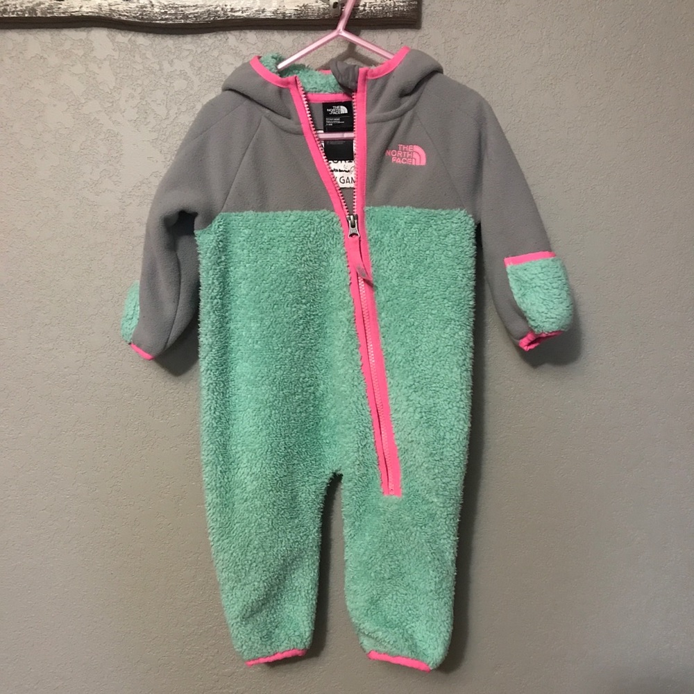 Northface fleece snowsuit .